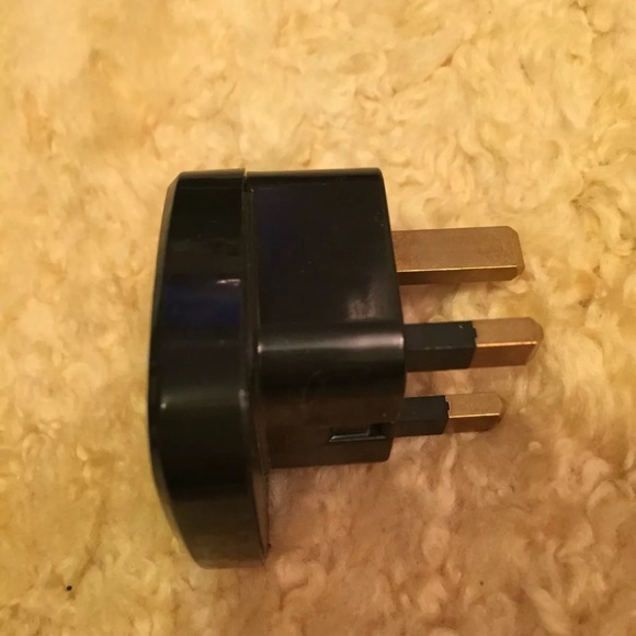 AC adapter Europe GOLD tips Travel charger outlet plug converter US to UK power - Picture 6 of 7